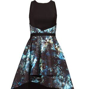 nha khanh Blue Into the Galaxy Carina High Low Dress, Size 6
